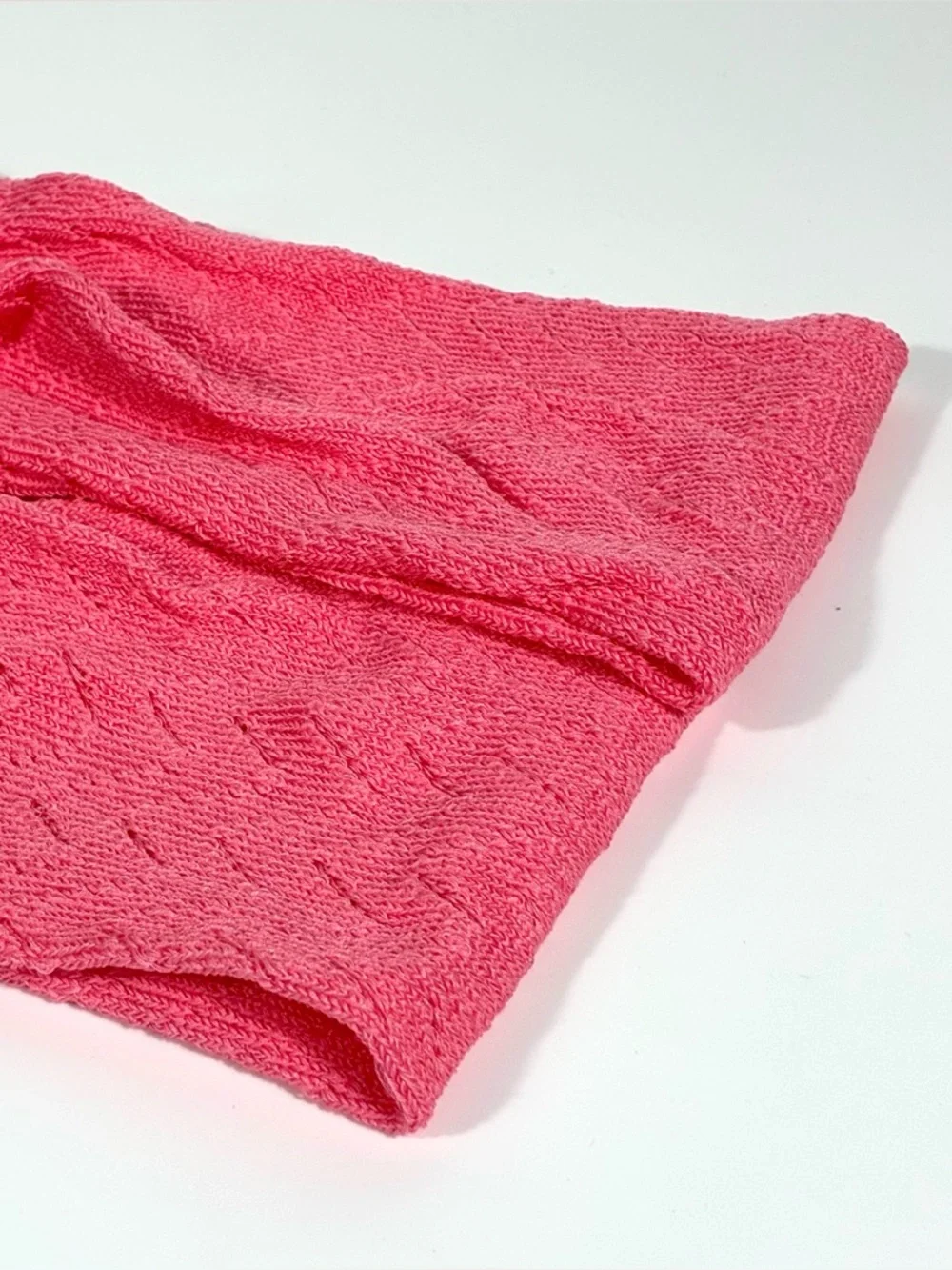 Gucci Chevron Knit Tights Pink Roseate Small NEW Box Included